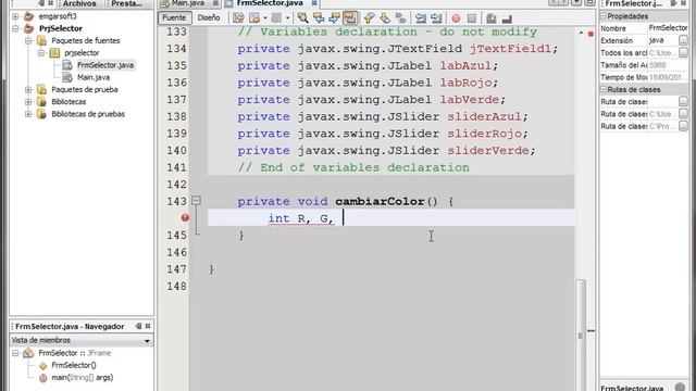 Selector de Color RGB Java смотреть онлайн