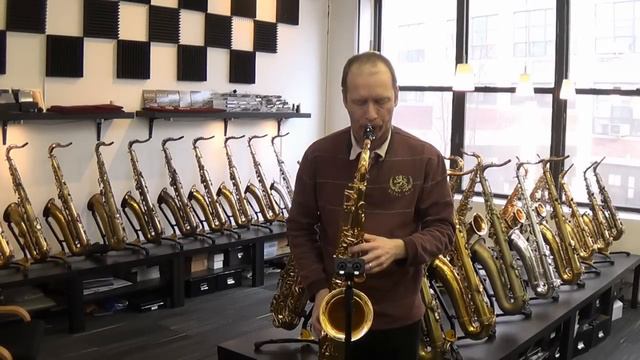 Selmer Series III gold plated tenor sax смотреть онлайн