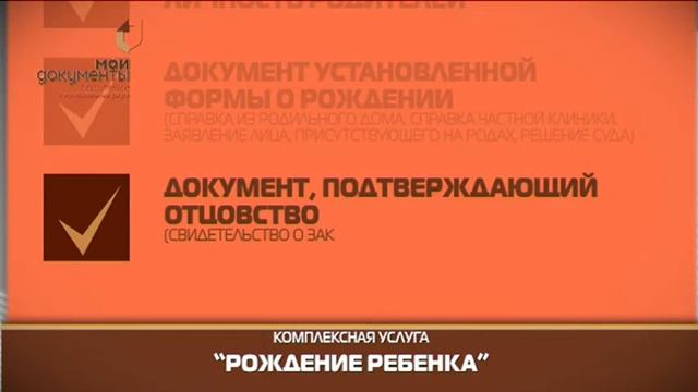 "Мои документы". Рождение ребенка смотреть онлайн