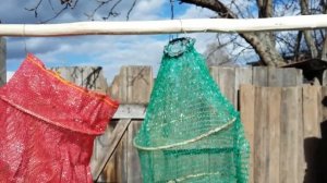 Мордушка из картофельной сетки