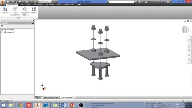 CAD3: Genomgång exploded view смотреть онлайн