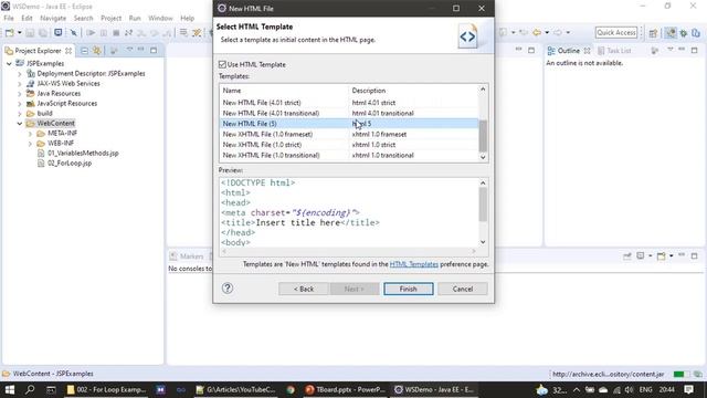 Include Html in JSP Page | JavaEE JSP Tutorial #03 смотреть онлайн