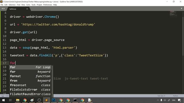 ดึงข้อมูล HashTag ใน twitter ด้วย Python + Selenium смотреть онлайн