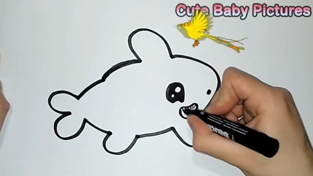 ? How to draw a cute shark? Easily and simply! A drawing for kids step by step ? смотреть онлайн