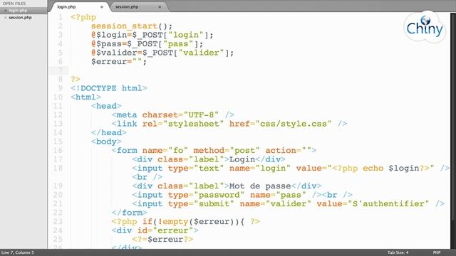 Apprendre PHP (12/19) - Les variables de session (avec exemple d'authentification) смотреть онлайн