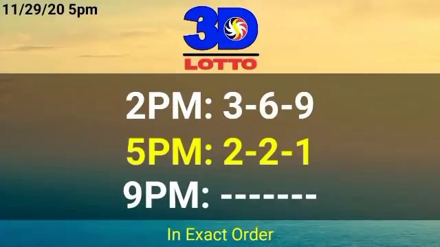5pm PCSO Lotto Result Today November 29, 2020 2D, 3D, EZ2, Swertes, STL, смотреть онлайн