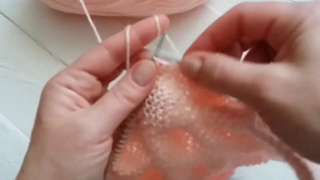 Объемный узор спицами Бугорки