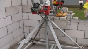 Самодельный подъемный кран для укладки газобетона