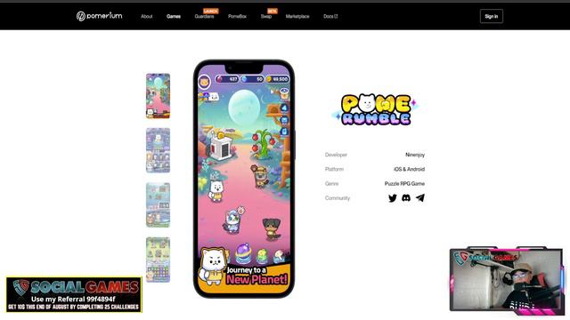 Pome Rumble is a Puzzle RPG game NFT For Pre-Regsitration смотреть онлайн