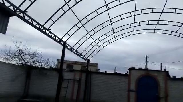 навес из металла