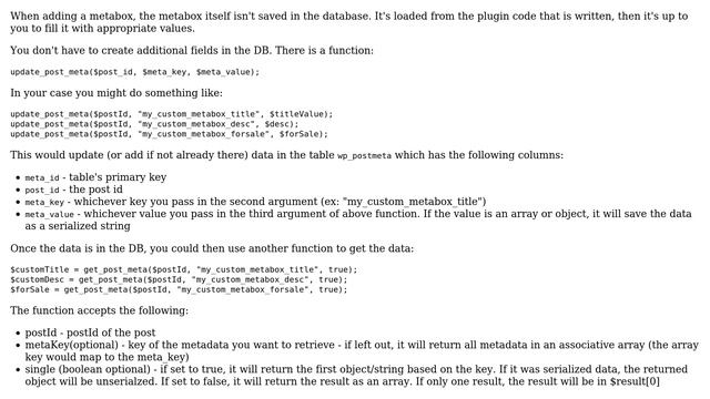 Wordpress: When creating a metabox do you have to create DB fields for the data? (2 Solutions!!) смотреть онлайн