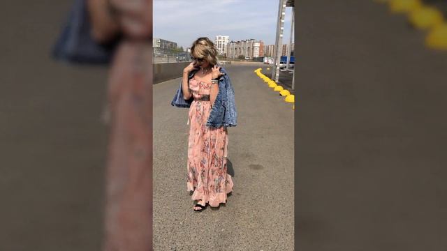 Легкое макси платье из шифона смотреть онлайн