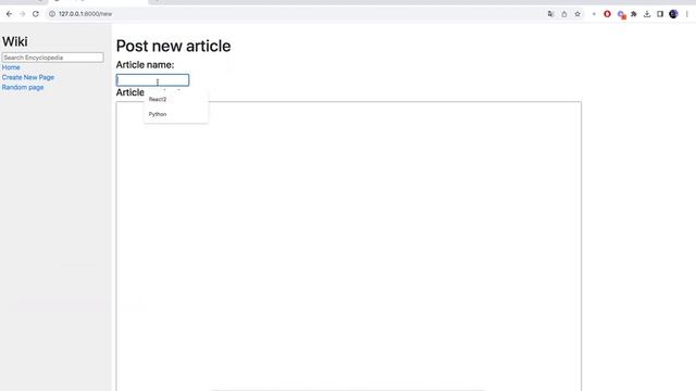 CS50 Web Programming - Project 01: Wiki - Python and JavaScript смотреть онлайн