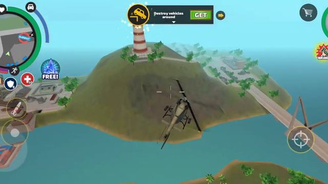 Rope Hero Vice Town (Helicopter FightPolice Car Robot in Lighthouse Cave) -Android Gameplay HD смотреть онлайн