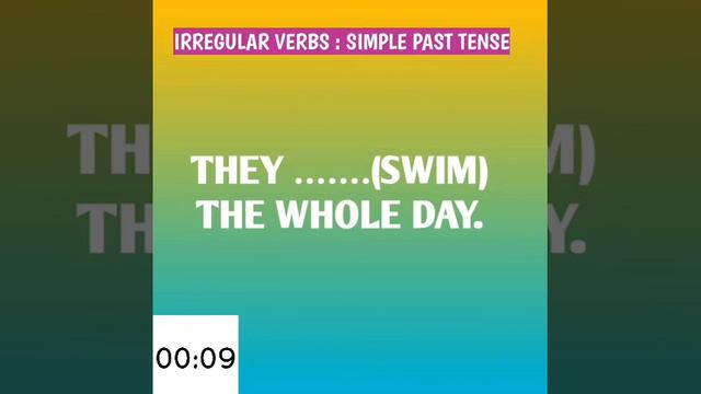 Grammar test with answers : Irregular verbs смотреть онлайн