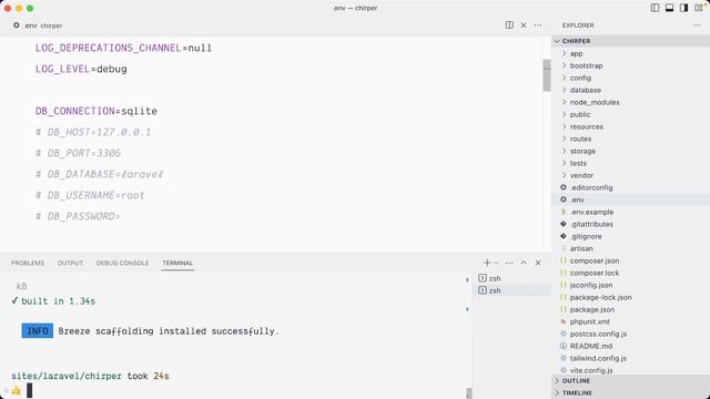 Laravel Bootcamp — Part 1: Installing Laravel and Laravel Breeze смотреть онлайн