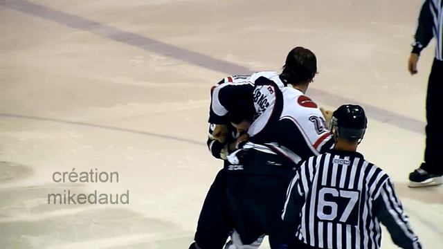 hockey fight tidball vs sbrocca TKO 11 dec 2010 смотреть онлайн