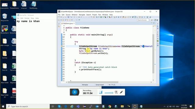 IO Streams | Session 4 | Introduction to IO Stream | Core Java Online Training Session By Surya Si смотреть онлайн