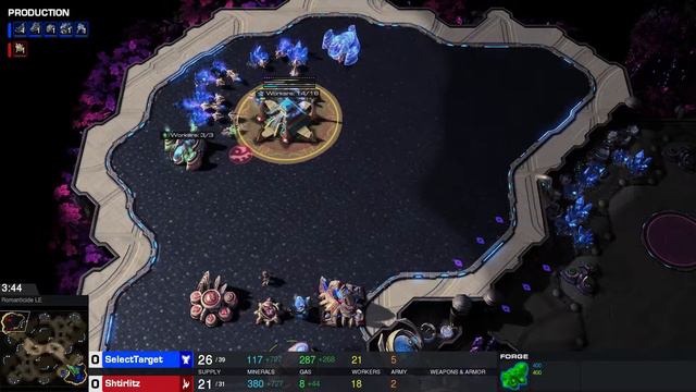 StarCraft 2 I Diamond Gameplay I Terran vs Protos I Cannon Rush Counter I SellectTarget vs Shtirlit смотреть онлайн