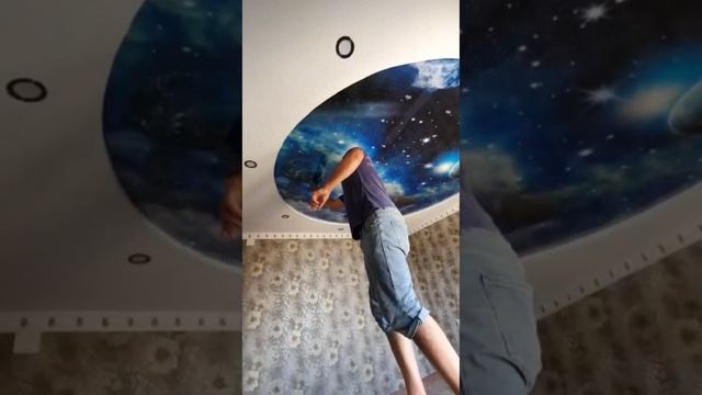 натяжной потолок Звёздная небо смотреть онлайн