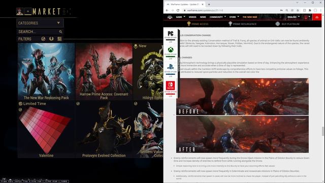 New Warframe Update Echoes Of War! Replay The New War! смотреть онлайн
