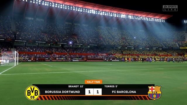 FIFA 22 PS5 - Borussia Dortmund Vs. FC Barcelona | UEFA Europa League Final - Gameplay смотреть онлайн