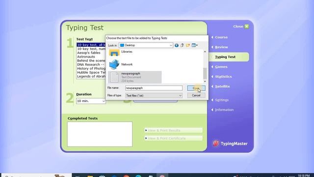 How To Add Your Own Paragraph In Typing Test Of Typing Master 11 Pro Software смотреть онлайн