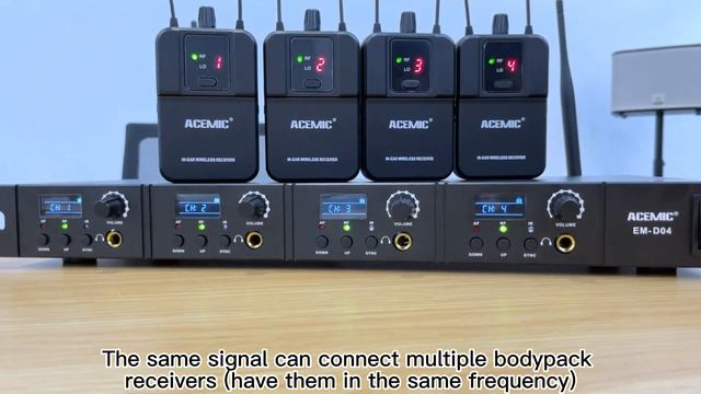 ACEMIC audio equipment 4 channels wireless in-ear monitor system смотреть онлайн