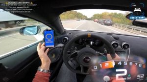 McLaren 600LT максимальная скорость POV