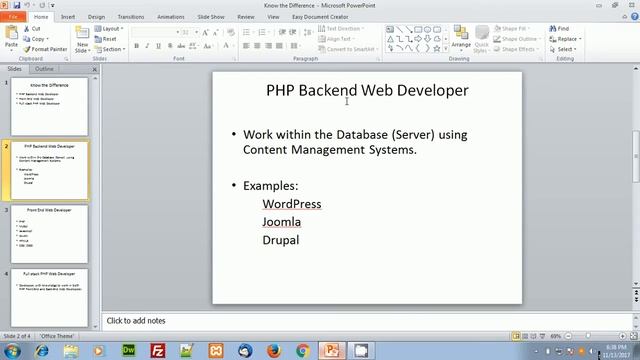 Differences in PHP Web Development смотреть онлайн