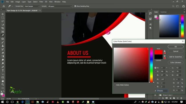 Modern A4 Flyer Design - Photoshop CC Tutorial смотреть онлайн