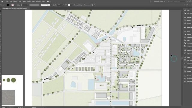 How to Render Site Plan Architecture / Illustrator + Template смотреть онлайн