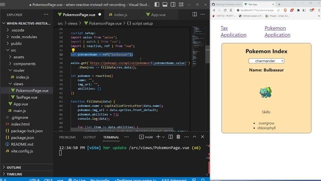 2 Ways to USE Reactive with Vue 3 (Beginners) - Part 2 (Pokemon API) смотреть онлайн