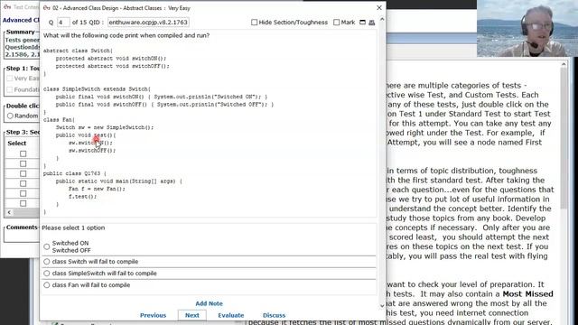Overriding Abstract Methods In Java.  (enthuware.ocpjp.v8.2.1763)