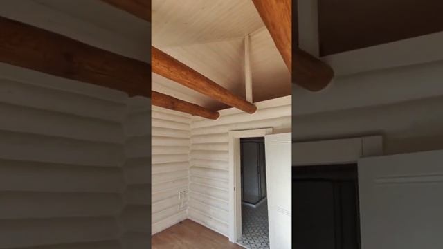 Отделка красивой бани 6х6м. Баня из рубленного бревна. смотреть онлайн