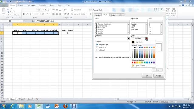 3. Conditional Formatting ("cell equal to") in Excel 2010. смотреть онлайн