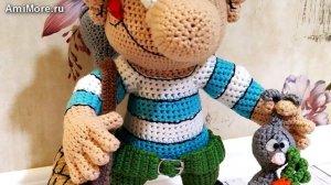 Амигуруми: схема Охотник Гриша. Игрушки вязаные крючком - Free crochet patterns.