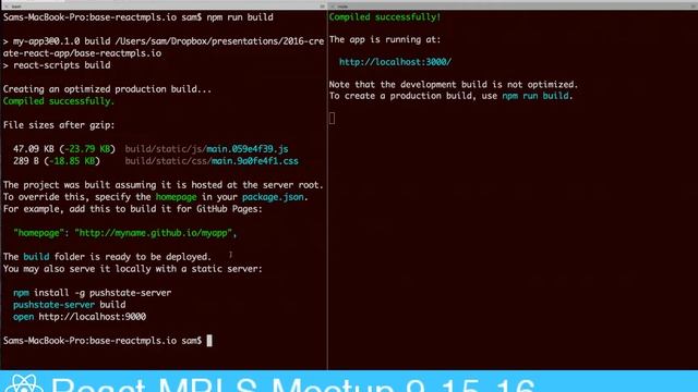 create-react-app: Sam Parsons, React Minneapolis Meetup 9-15-16 смотреть онлайн