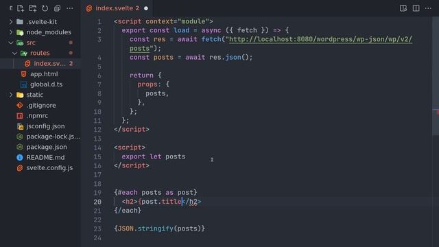 Sveltekit WordPress Headless Blog - 1 смотреть онлайн