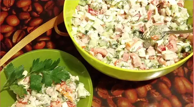 Берлинский салат. Очень простой, но очень вкусный! смотреть онлайн