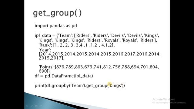 DataFrame Operations: Aggregation, groupby смотреть онлайн