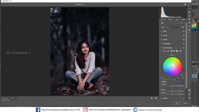 How to Edit Professional Model Photography l Dark Moody Blue Preset XMP l Photoshop Tutorial смотреть онлайн