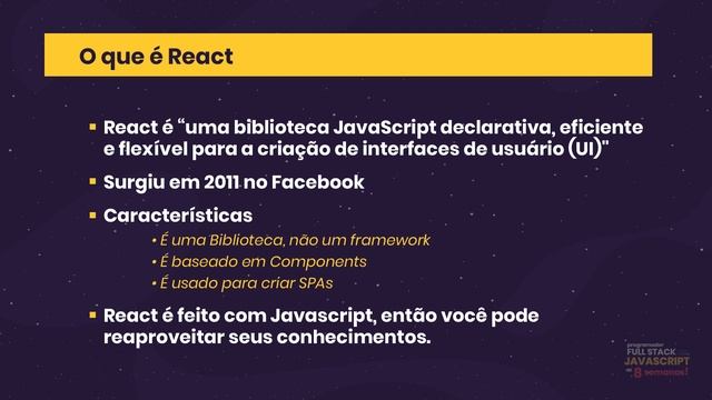 Aula 1 - O que é React (Série React) смотреть онлайн