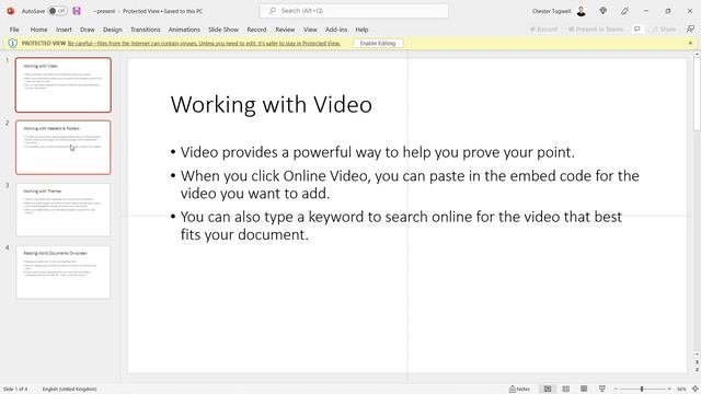 Export MS Word Document to PowerPoint Presentation for Word Online & Word Desktop Application смотреть онлайн