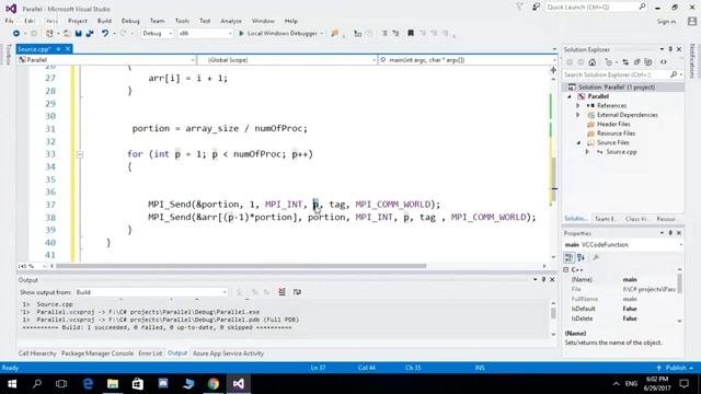 MPI_Send & MPI_Recev with C++ in MPI Library смотреть онлайн