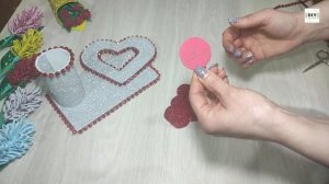 DIY Подарок на 8 марта своими руками Мастер класс Поделки из фоамирана Валентинка