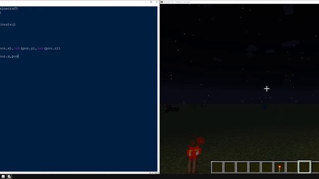 Get Player Position MCPI Python 3 And Minecraft