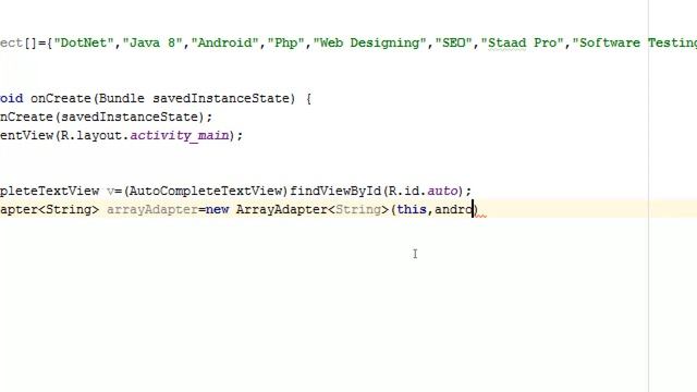 Working with AutoCompleteTextView In Android Studio(In Hindi #2) смотреть онлайн