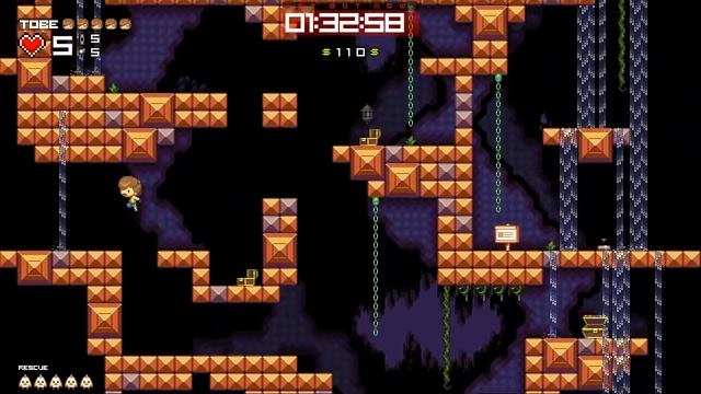 1-2 speedrun (Tobe, 100%) - Tobe's Vertical Adventure смотреть онлайн