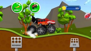 Monster Trucks Kids Game  игрушки машинки красная машина мультики
